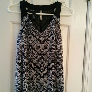 Inc tank top black and white size #pm